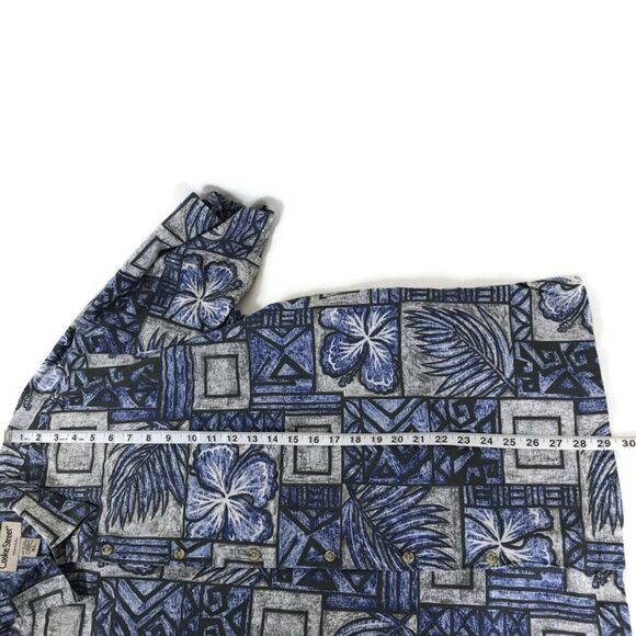 Cooke Street Casual Button Up Hawaiian Shirt Men's XL Floral Cotton Beach Summer - Picture 8 of 10